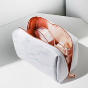 Signature Marble Makeup Pouch